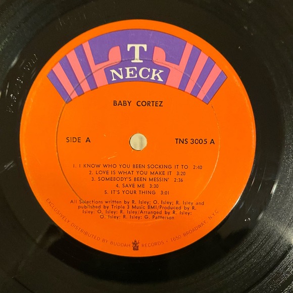 Baby Cortez - The Isley Brothers Way LP vintage vinyl record - Picture 3 of 4